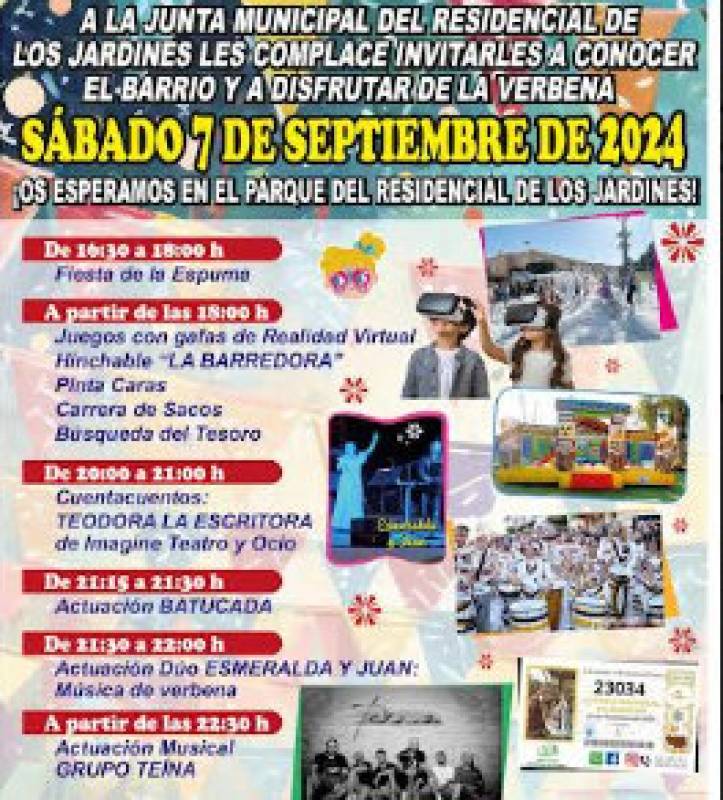 September 7 Local fiestas in the Aguilas district of Los Jardines