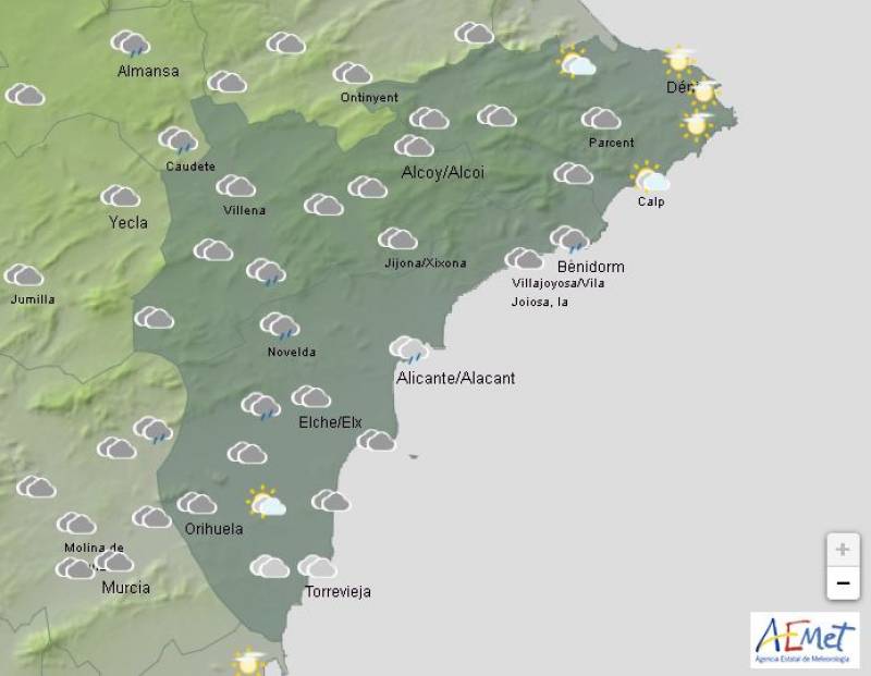 Heavy rain until Sunday: Alicante weather forecast September 19-22