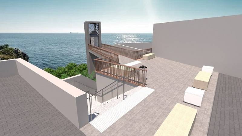 Contact awarded for panoramic elevator in Puerto de Mazarron seafront