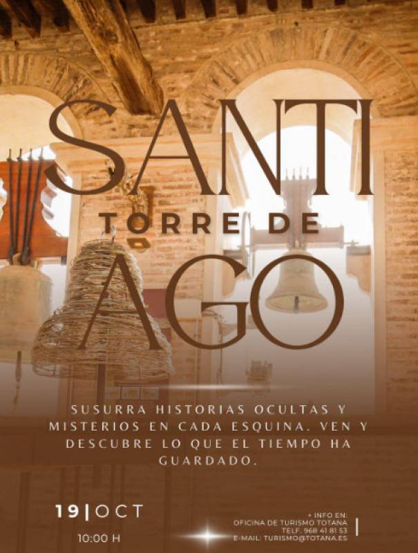 October 19 Free guided visit to the tower of the church of Santiago in Totana