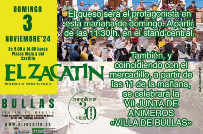 November 3 Cheese takes centre stage at the El Zacatin arts and crafts market in Bullas