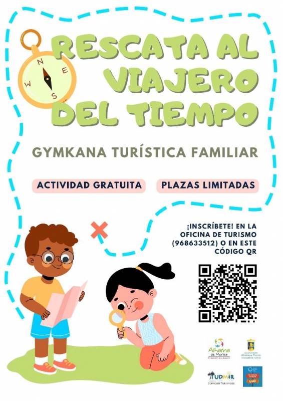 November 3 Rescue the Time Traveller of Alhama de Murcia in the free interactive gymkhana activity – in Spanish