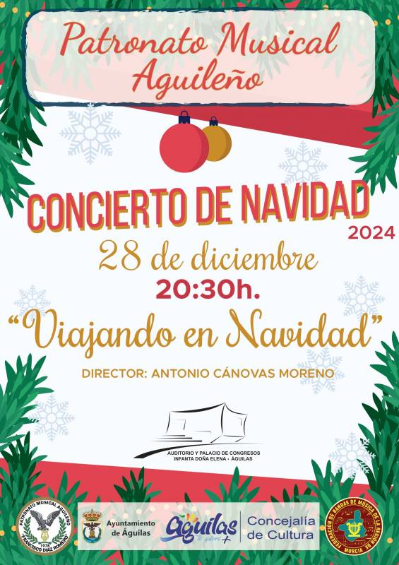 December 28 Free Christmas concert at the seafront auditorium in Aguilas