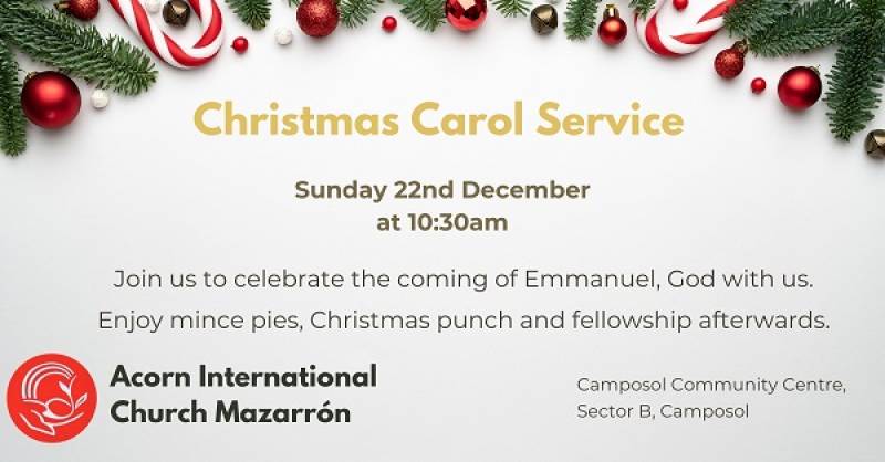 December 22 Acorn International Church Christmas Carol Service Camposol Social Centre