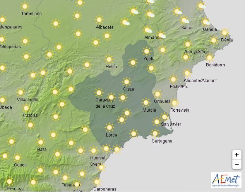 Windy but warm: Murcia Christmas weather forecast December 23-26