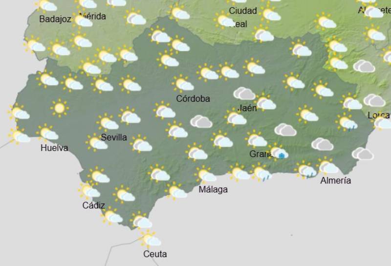 Andalusia weekly weather forecast February 3-9: Cold spell continues with scattered showers