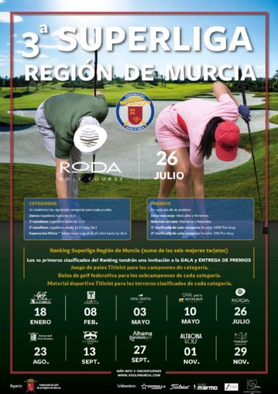 July 26 Region of Murcia Superliga golf tournament at Roda Golf Resort