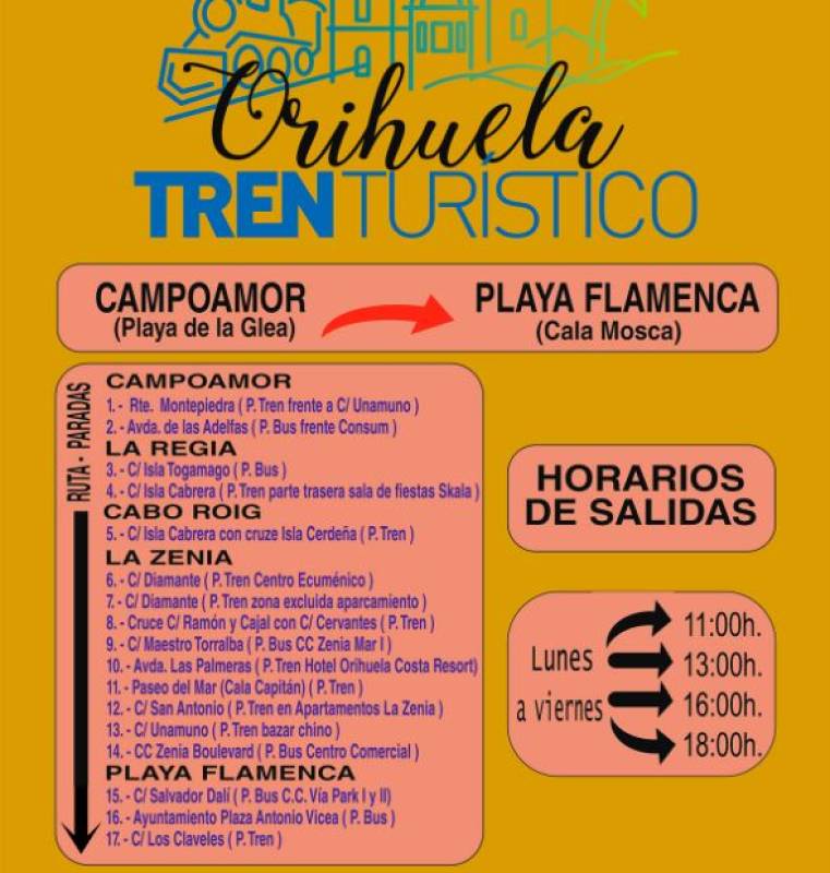 Orihuela Costa tourist train is back for summer 2025