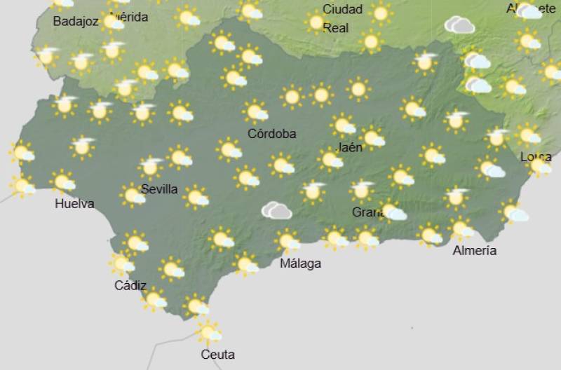 Andalucía weekly weather forecast September 22-25: Cooler, cloudier days with hints of rain