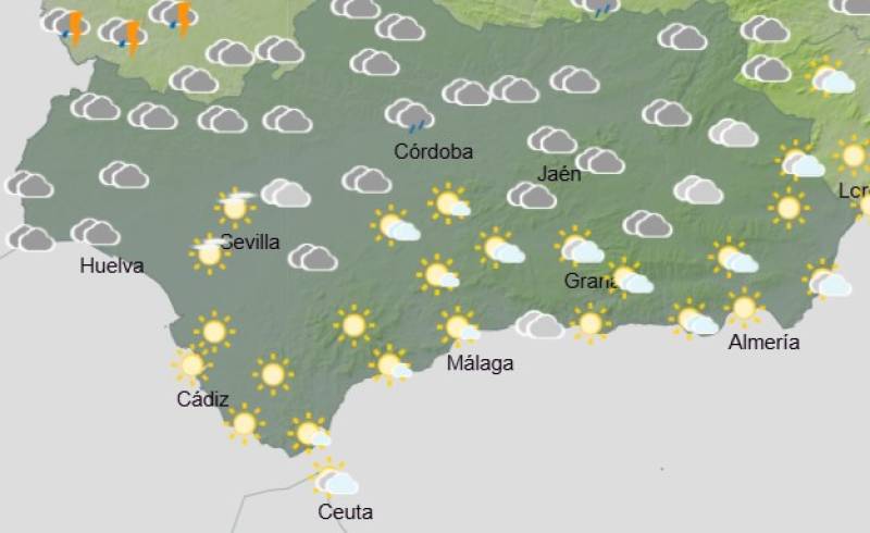 Andalucía weekend weather forecast November 6-9: Cooling down with showers and sunny spells