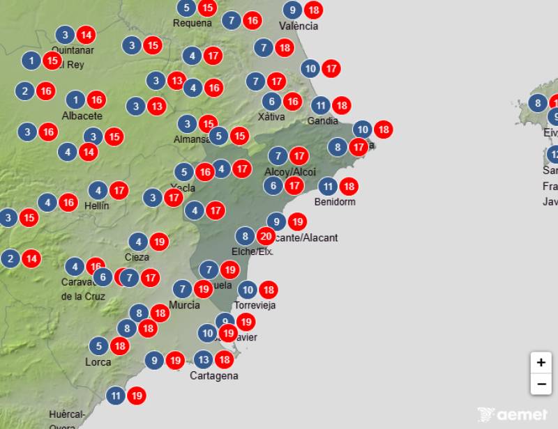 Warm and clear all week: Alicante weather forecast Dec 9-11