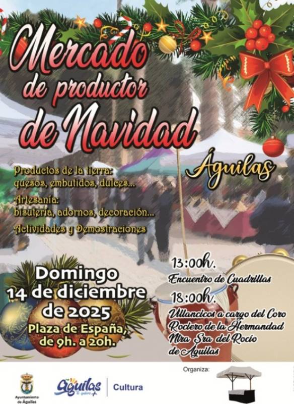 December 14 Christmas arts and crafts market in Águilas