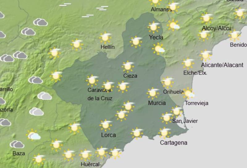 Murcia weekend weather forecast December 18-21: More rain on the way