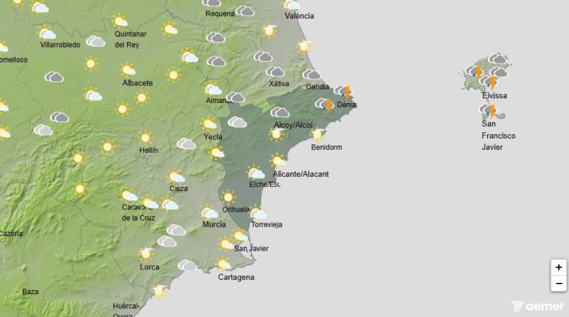 Weather alerts issued as strong winds and rain return: Alicante weather forecast January 19-22
