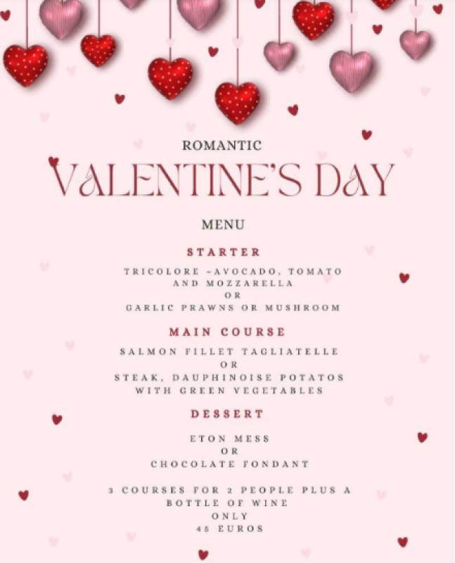 Valentine treats and weekly favourites this February at La Palmera Bar & Grill