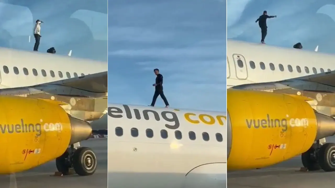 Man climbs on Vueling plane roof causing a two-hour delay in Valencia