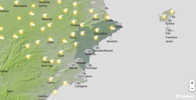 Sunny start before cloud and showers return: Alicante weekend forecast for February 26-March 1