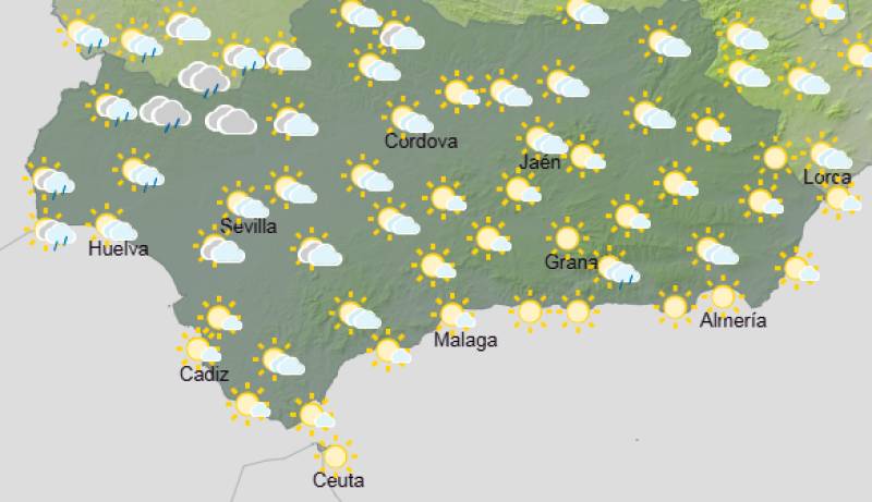 Andalucía weekly weather forecast May 11-14: Sun, cloud and a few showers