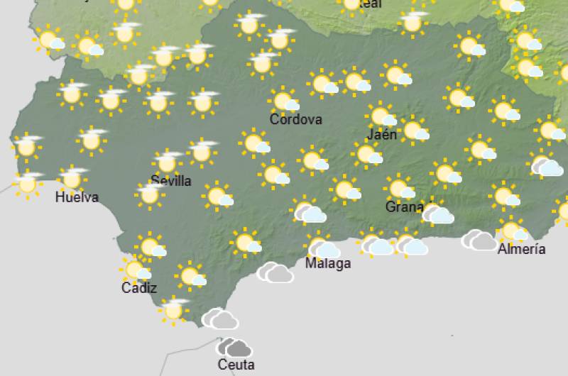 Andalucía weekend weather forecast June 4-7: Warm and settled, with a few cloudier spells