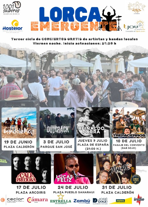 July 17 Free concert by Cali Preciosa in Lorca