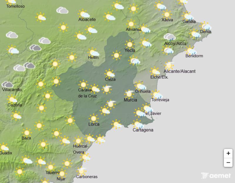 Murcia weather forecast August 24-27: Temperatures head back towards 37°C this week