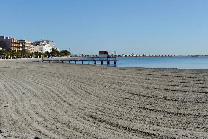 Overview of the beaches of San Pedro del Pinatar